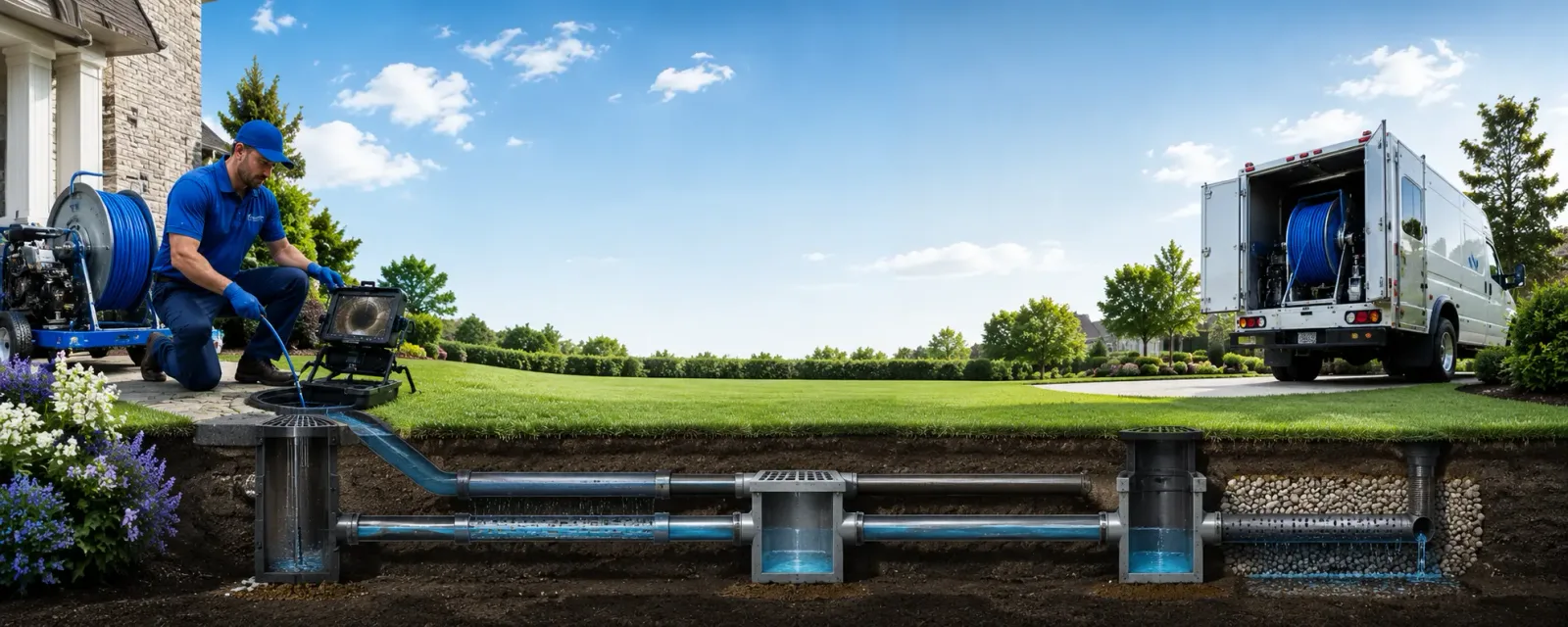 Outdoor drain cleaning information for New Providence, PA